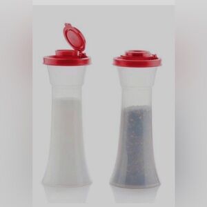 NEW (NIP) Tupperware Large Hour Glass Salt and Pepper Shakers